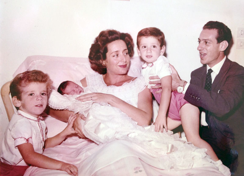 Roma, Clinica Villa Margherita: il battesimo di Domizia, 16 settembre 1958