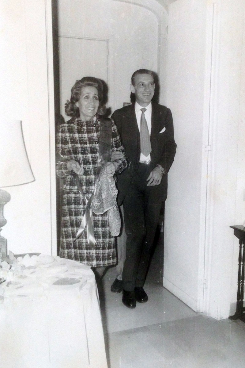Yana e Fabrizio il 13 gennaio 1972